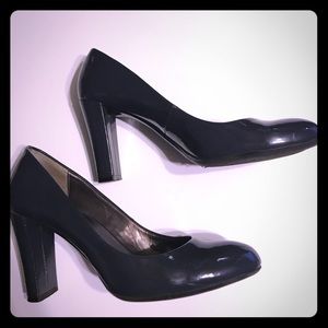 Calvin Klein Blue Patent Heels