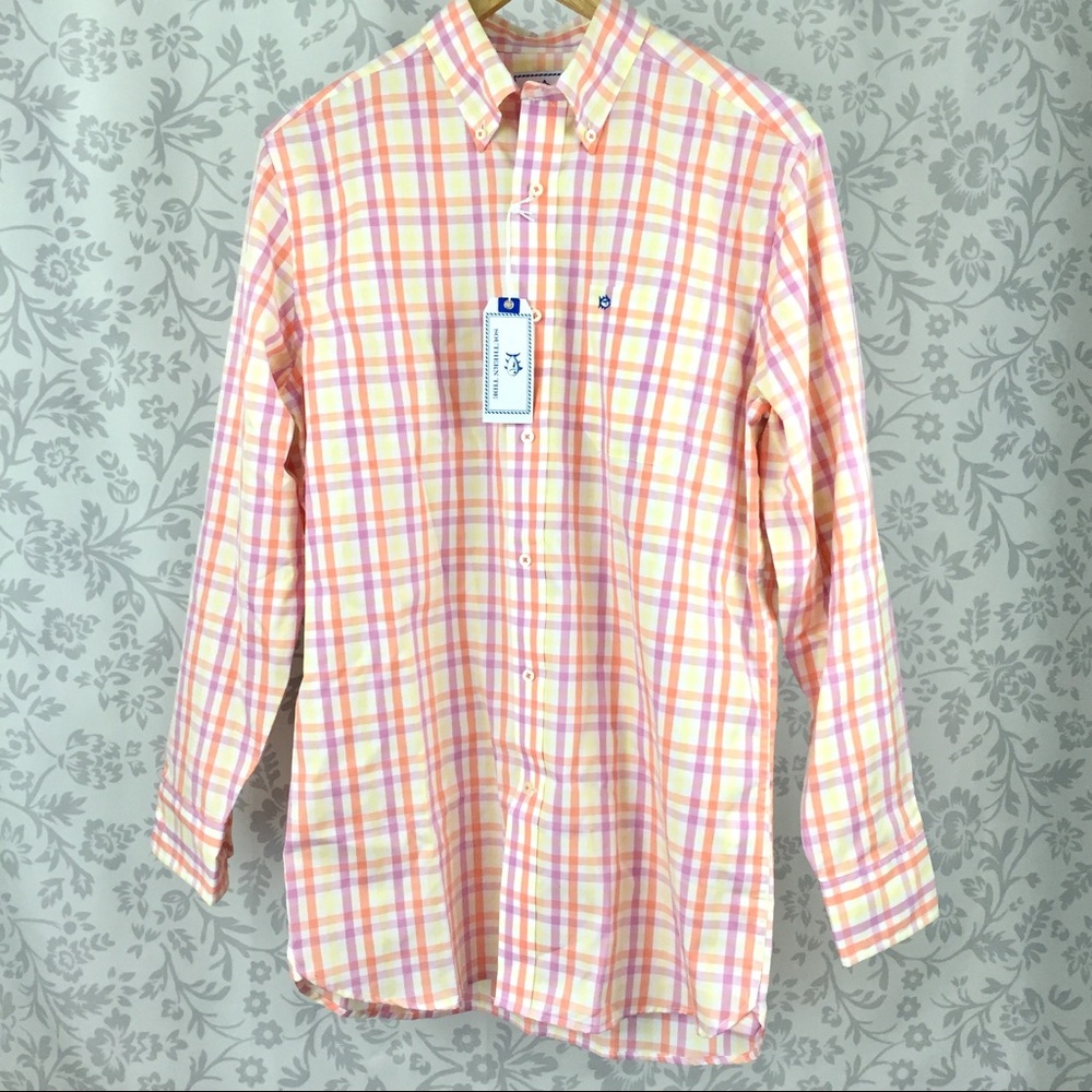 Southern Tide NEW classic fit plaid button down S