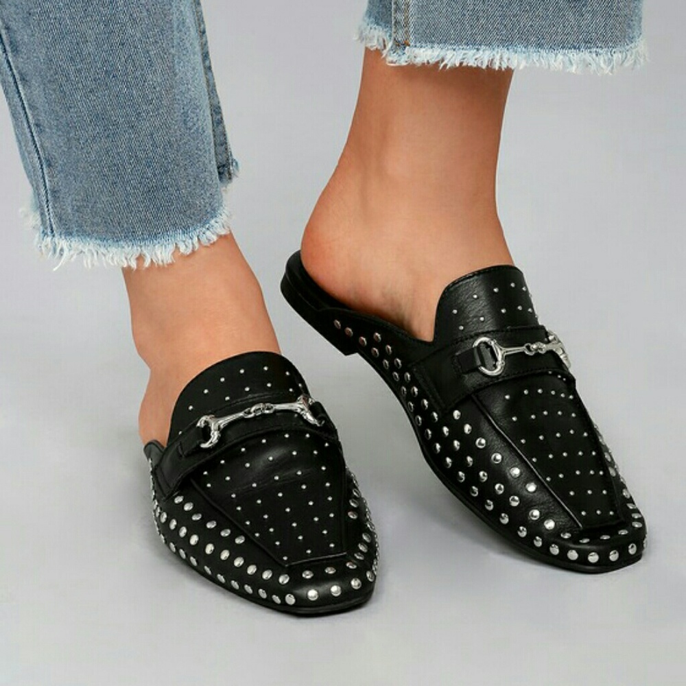 ❌SOLD❌Steven studded loafer mules - Picture 1 of 2
