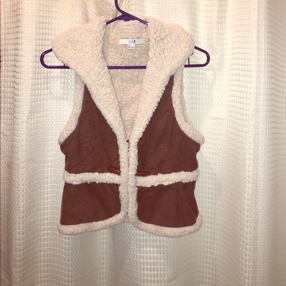 NWOT Forever 21 Brown Wool Vest