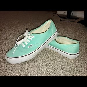 TURQUOISE AUTHENTIC VANS