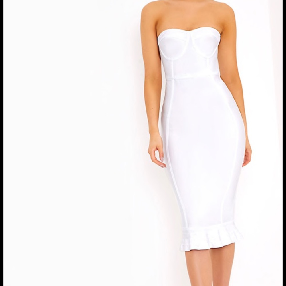 White Bandage Midi