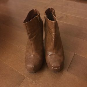 Heeled Platform Ankle Booties