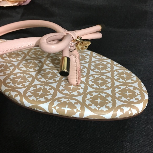 Kate Spade Mistic Bow Flip Flops Thong Sandal Pink - Picture 3 of 8