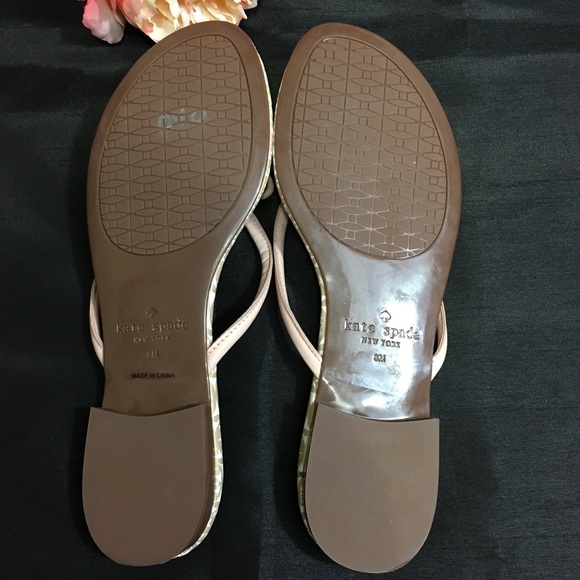 Kate Spade Mistic Bow Flip Flops Thong Sandal Pink - Picture 4 of 8