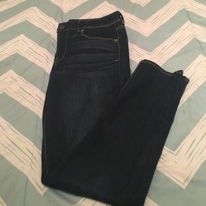 American Eagle dark super skinny jeans size 10