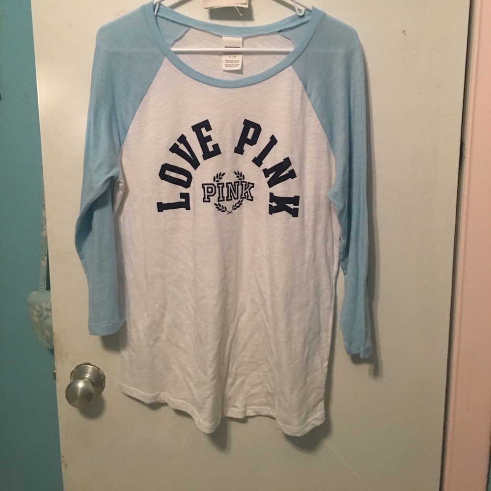 Vs pink quarter sleeve shirt