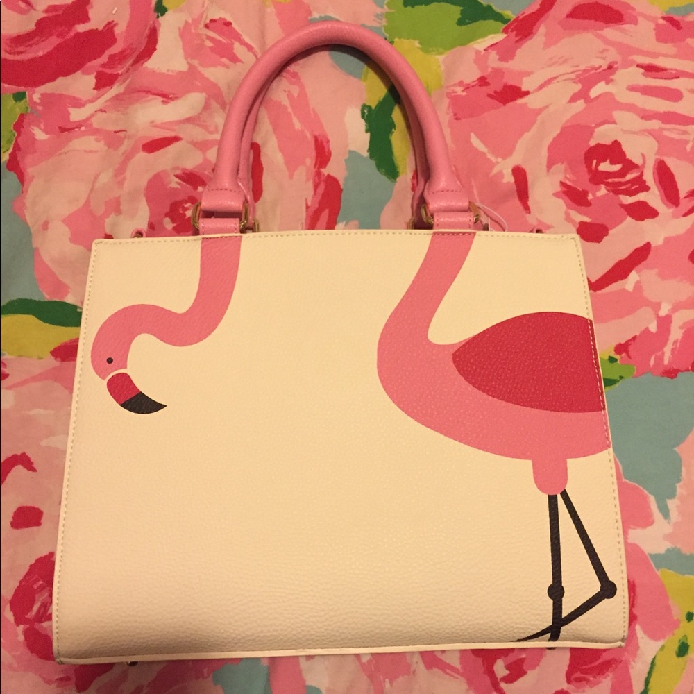 Charming Charlie Flamingo Handbag!