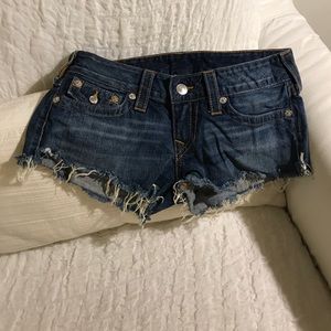 True Religion denim shorts