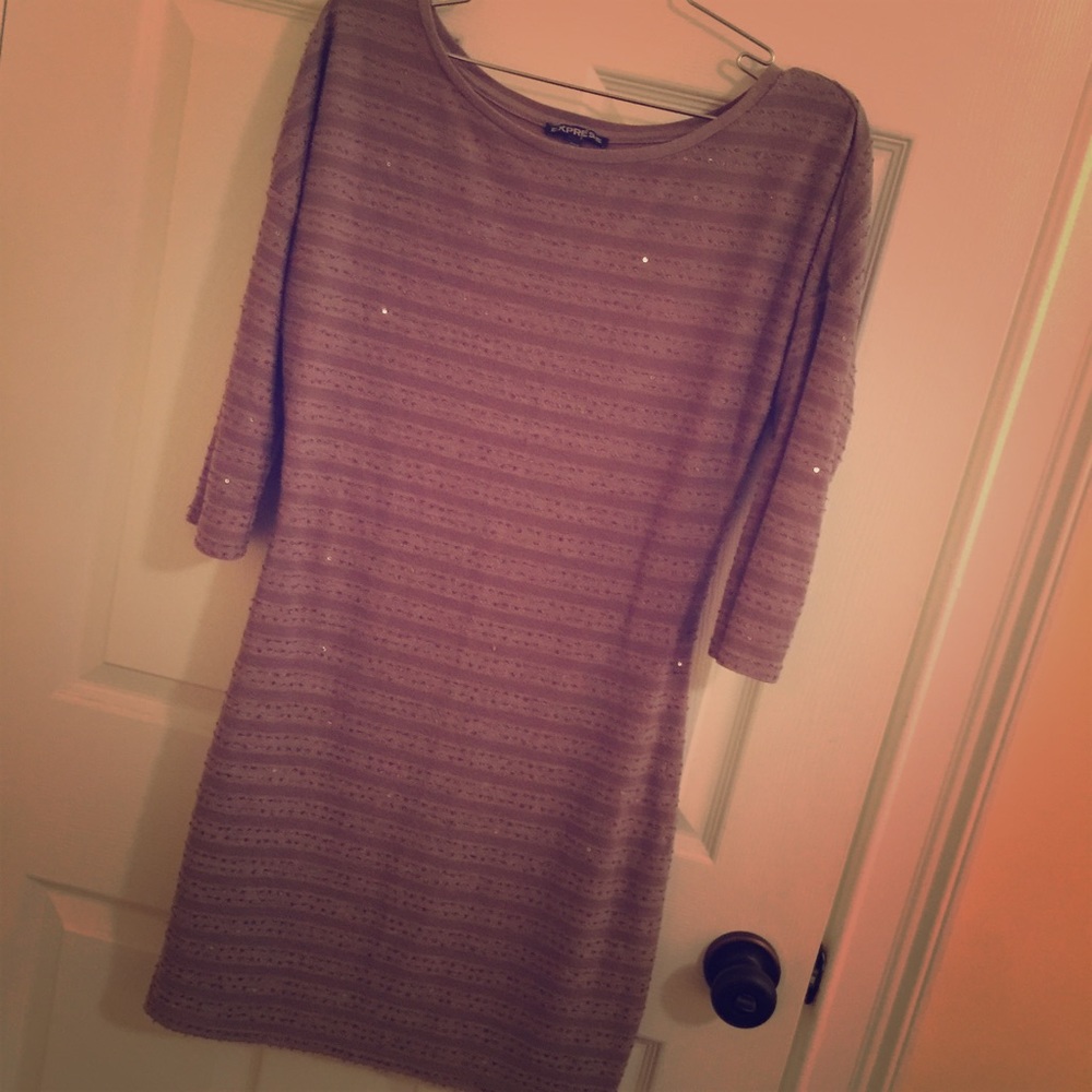 Express Sequin Knit Dress