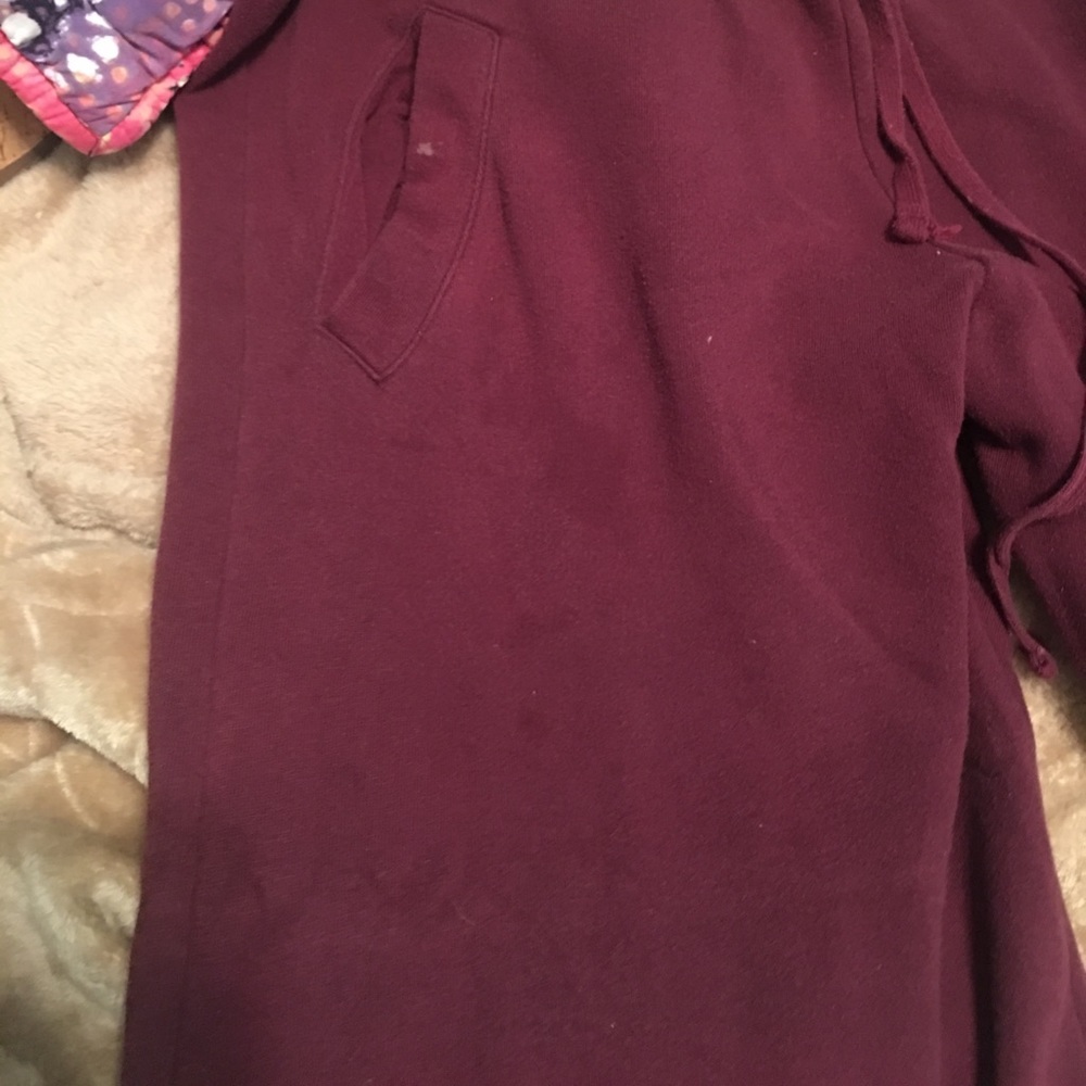 Vs Maroon sweats boyfriend cut