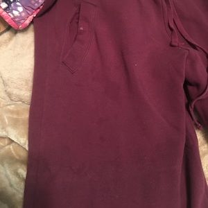 Vs Maroon sweats boyfriend cut