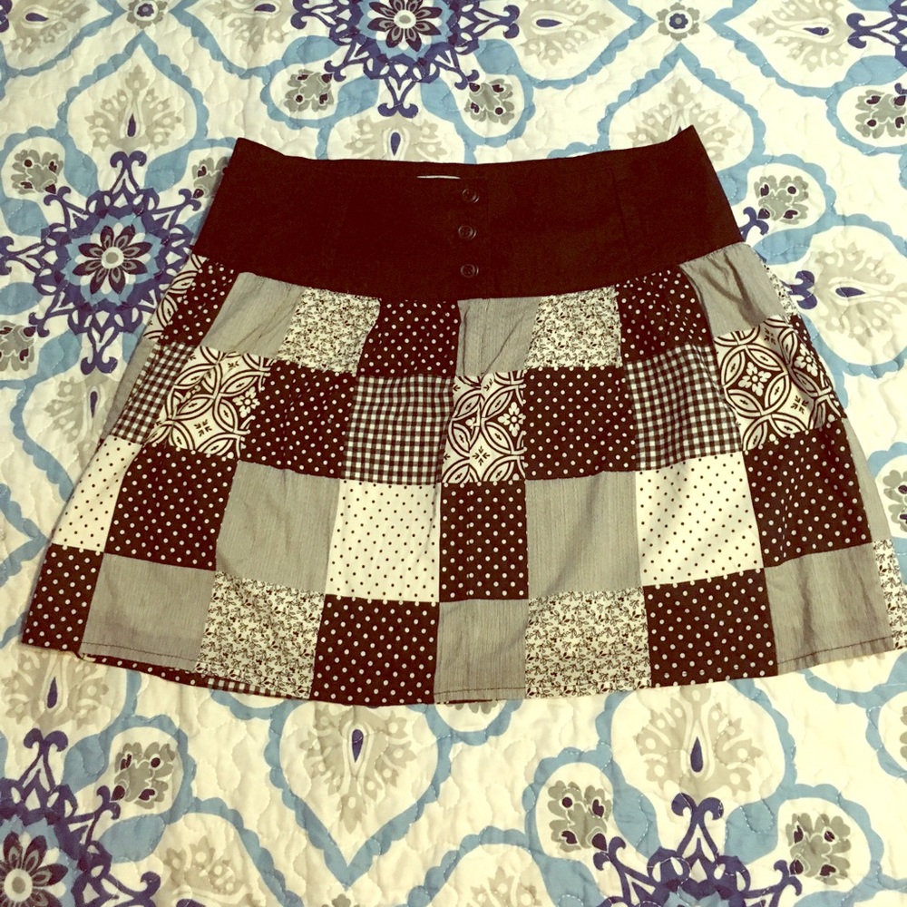 Black and white skirt