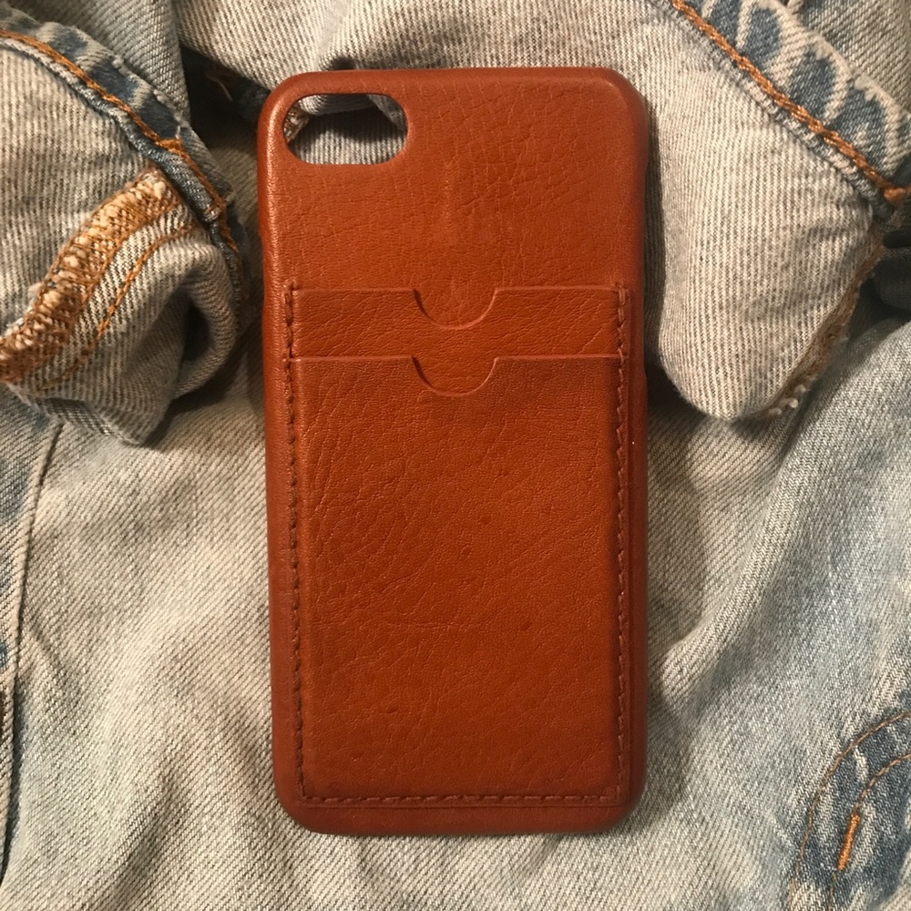 Madewell leather carryall case for iphone 6/7