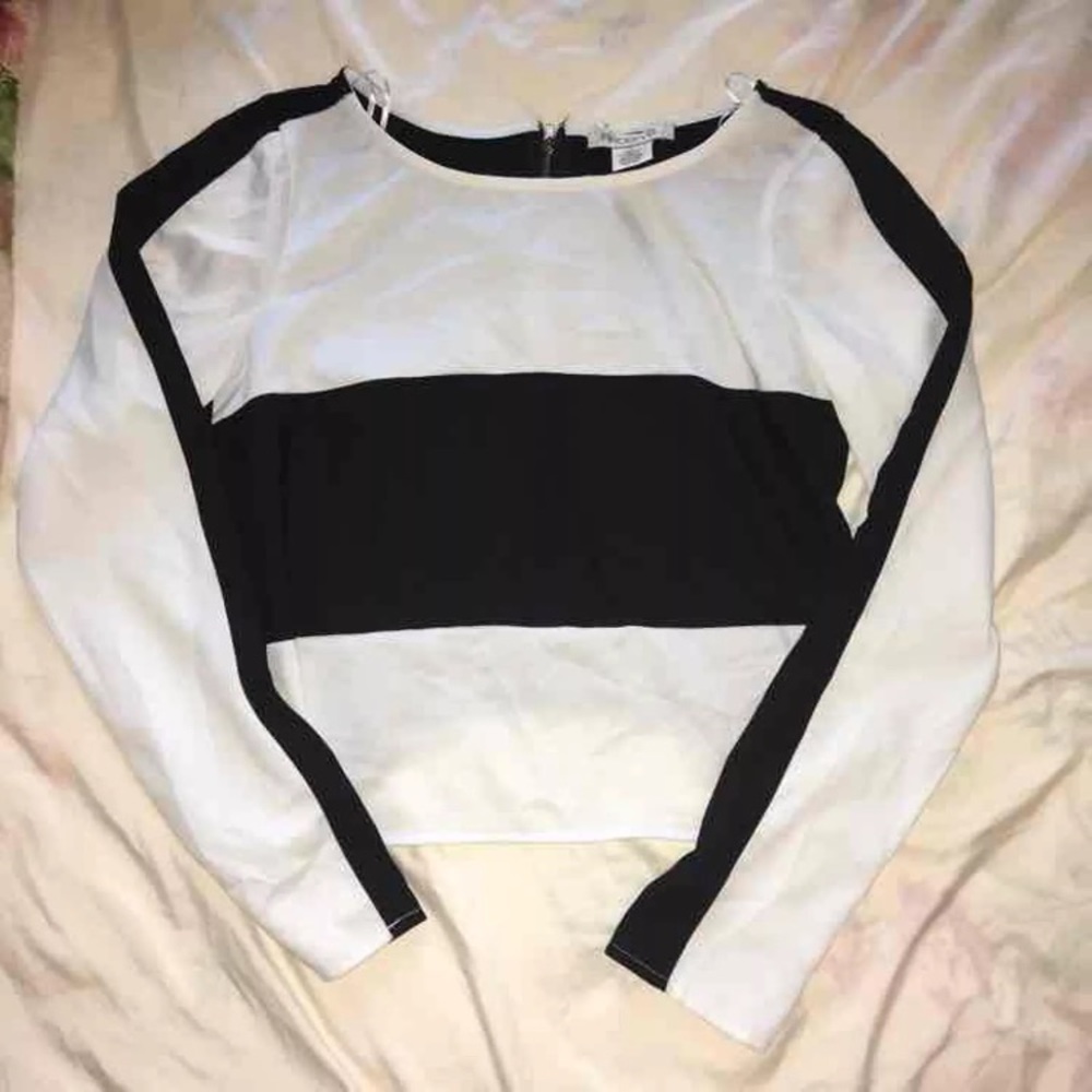 Arden B Striped Blouse Long Sleeve Top