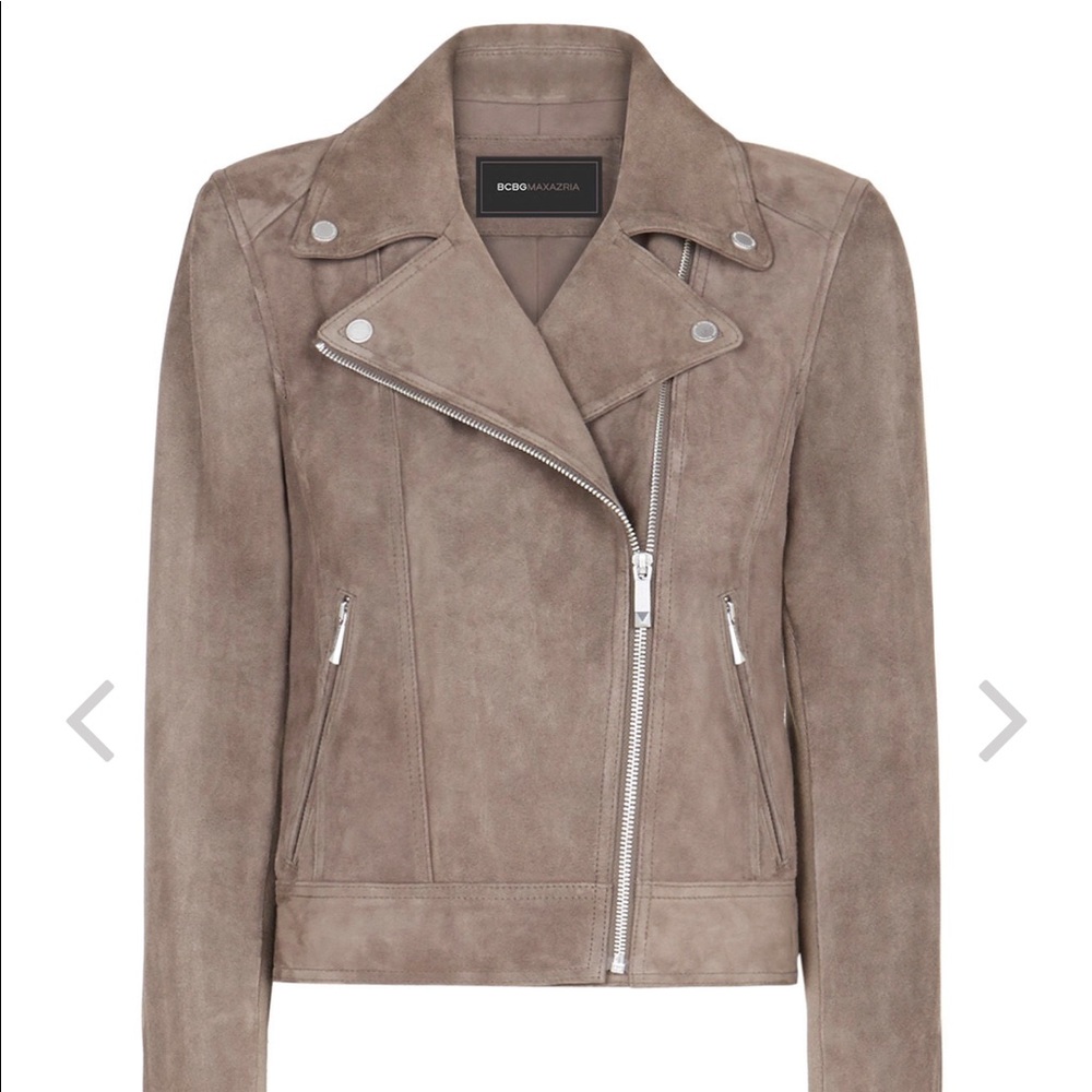 BCBG NWT SANTANA SUEDE JACKET