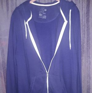 Dark Purple Zip Up Hoodie