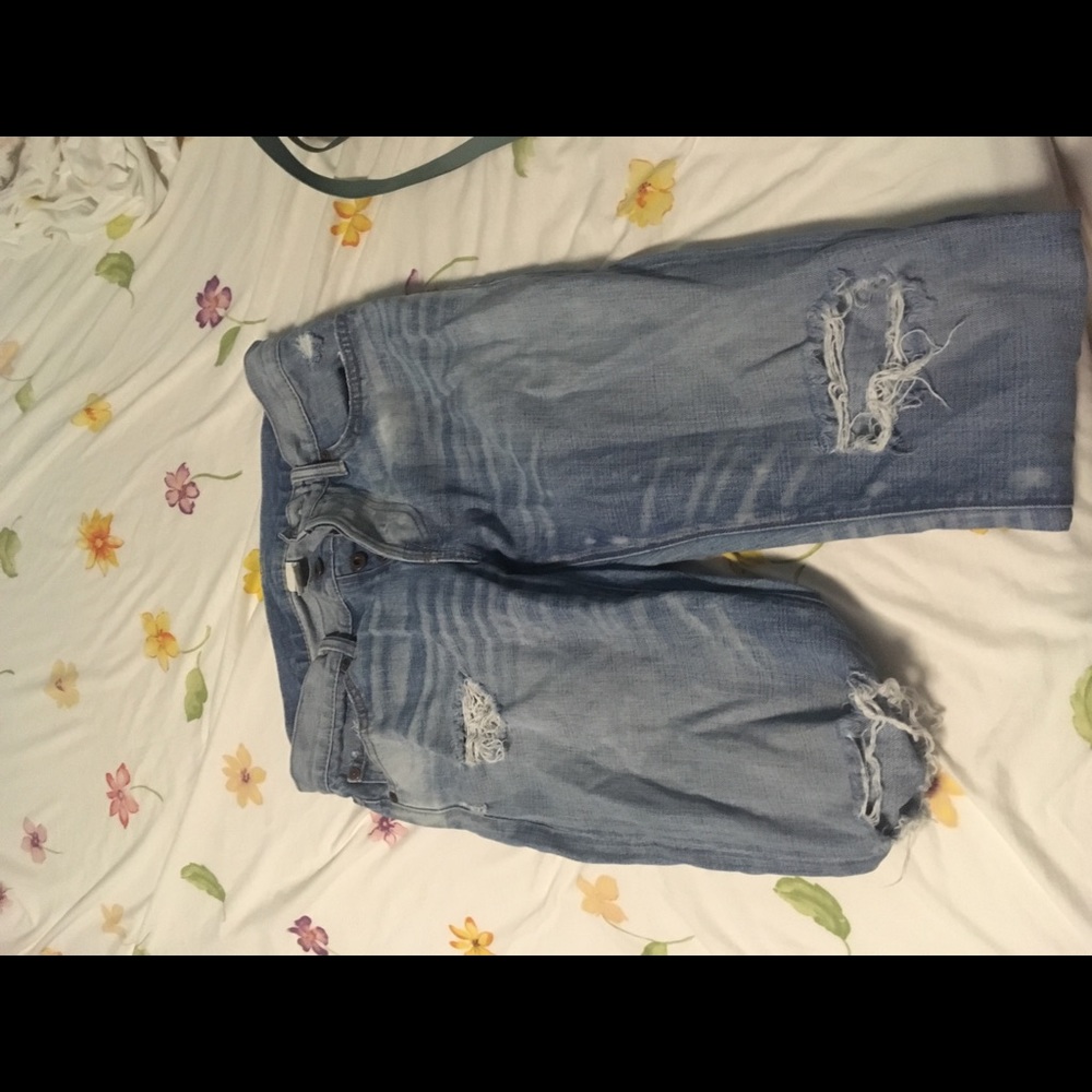 Ripped straight slouch jeans NSF