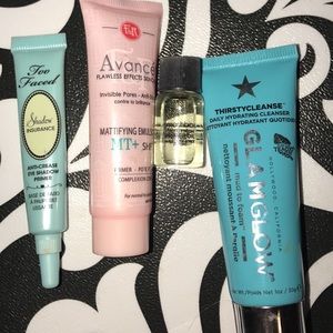 Avance, glam glow, Smashbox, too faced lot