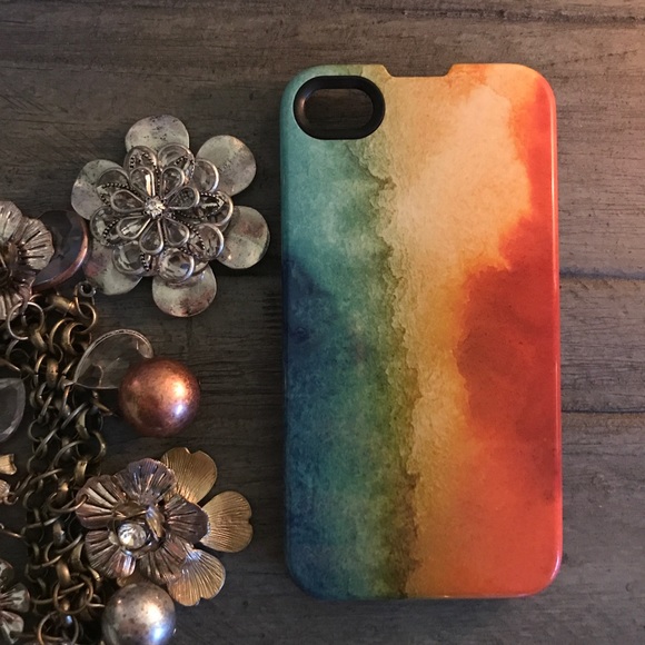 Rainbow Geode/Watercolor Hard Case! - Picture 3 of 8