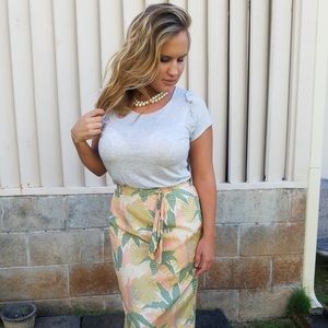 100% silk pencil skirt