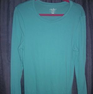 Two Long Sleeve Old Navy Teal and Pink Shirts