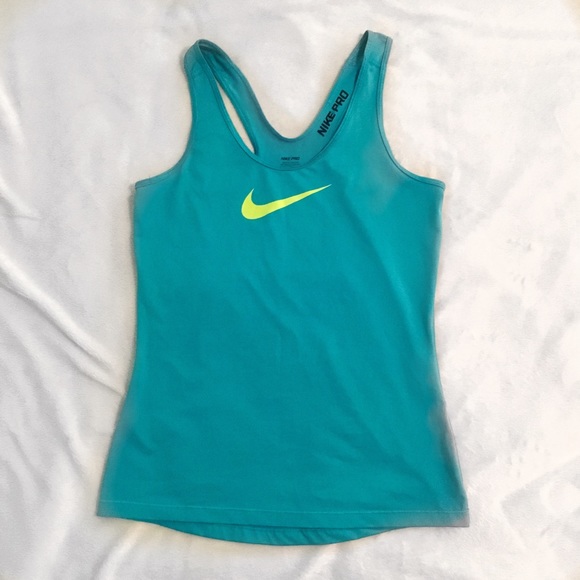 Nike Tops - DONATING SOON Nike blue & green tank