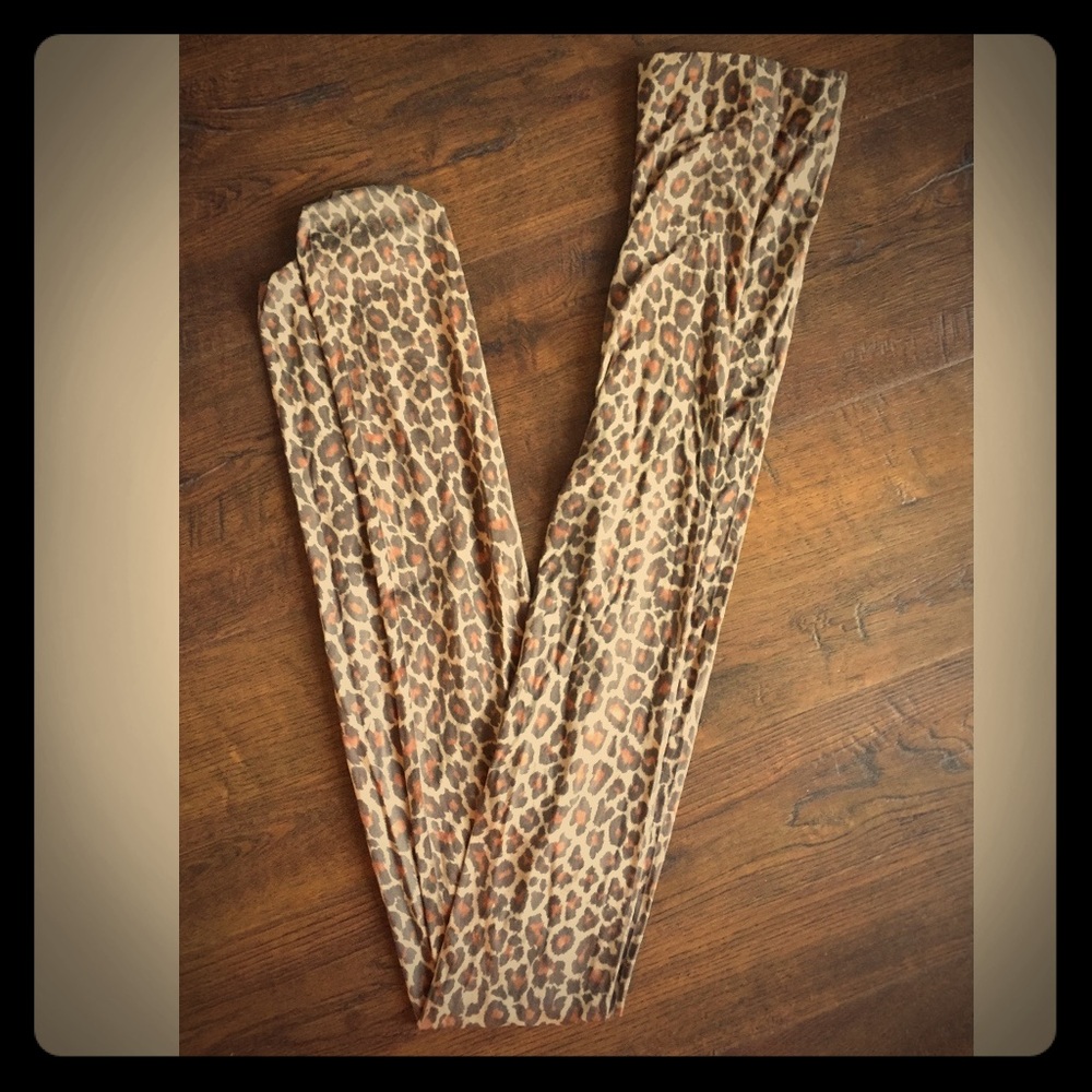 Leopard Print Tights