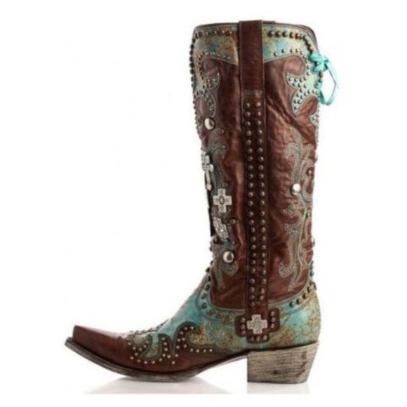 Double d ranch by lane boots size 7 - Picture 2 of 6