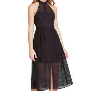 BCBGeneration Black Lace Midi Dress  Size 6