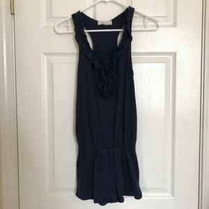 Navy Blue Casual Romper