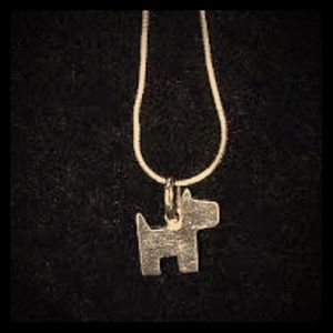 ALESSI Girotondo Sterling Scotty dog necklace