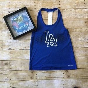 LA Dodgers Racerback Tank Top Size Small