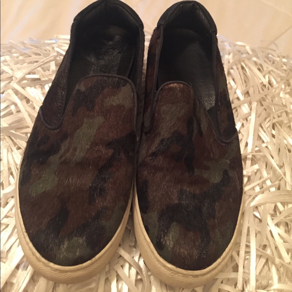 Camo Mohair Slip in Sneakers - Picture 2 of 6