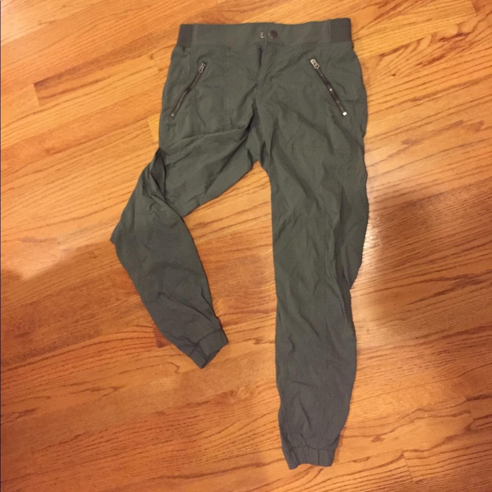 Army green athleta joggers