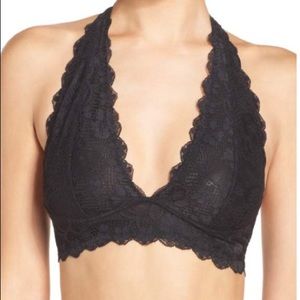 Free people lace halter bralette