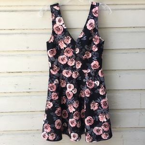 Forever 21 Skater Rose Dress. NWOT.