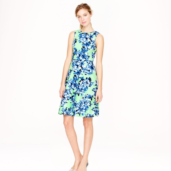 FLASH SALE J Crew Photo Floral Dress 00 - Picture 1 of 4
