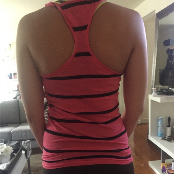 Women's Racerback Stripped Tank - Picture 2 of 2