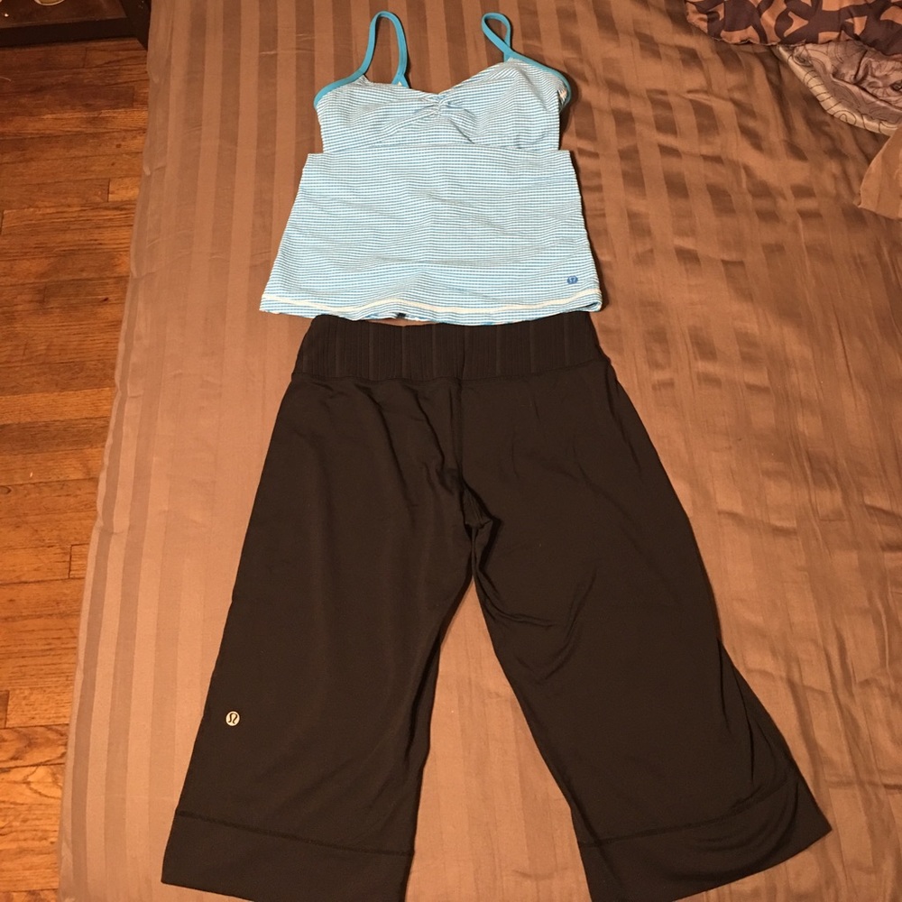 LULU LEMON BUNDLE (CAPRI+TANK) - Picture 1 of 6