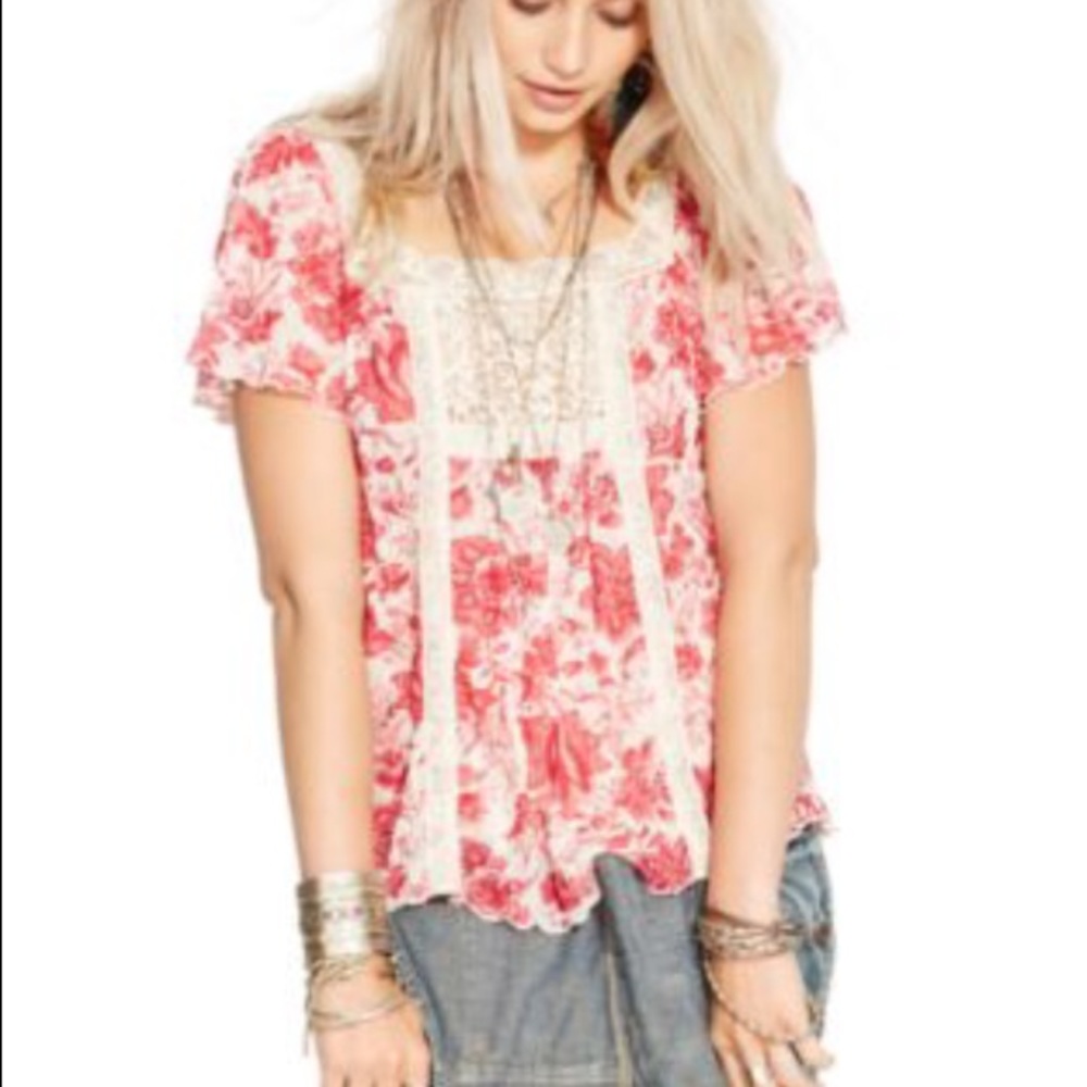 Denim and Supply Ralph Lauren Floral Print Top