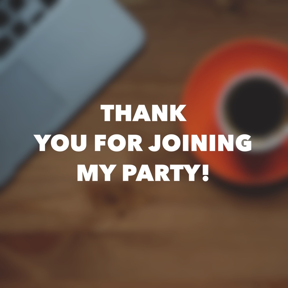Thank you for joining my second party!