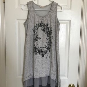 Gray Speckled Dress