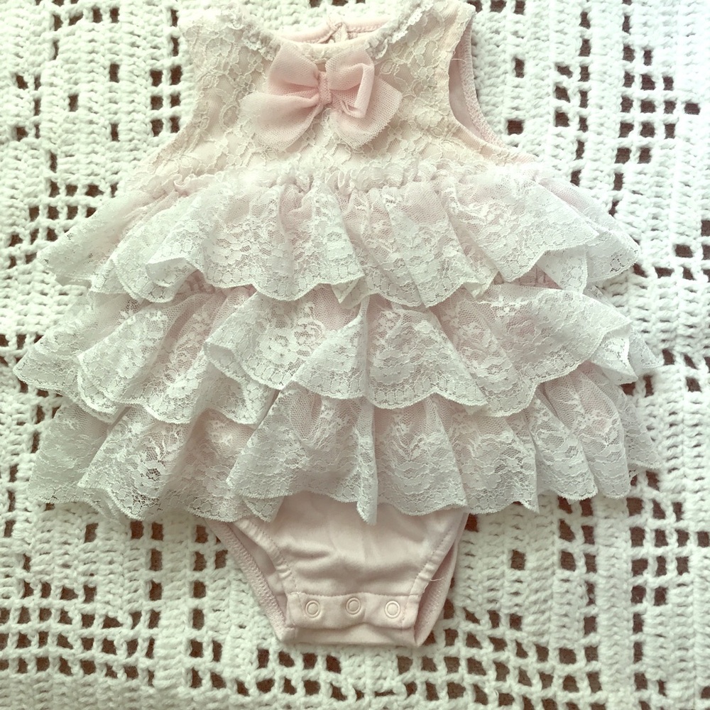 Little me ruffles pink dress
