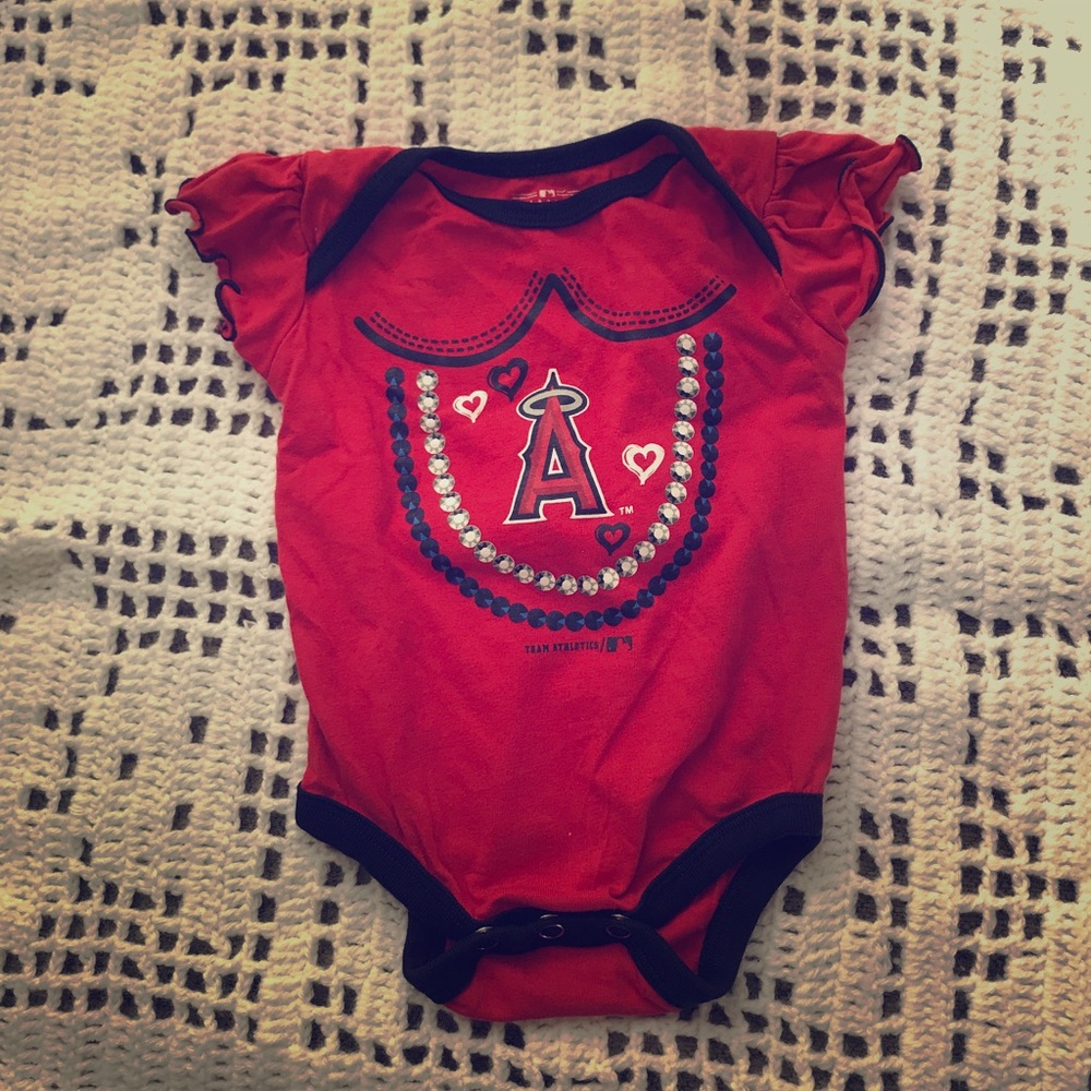 MLB Anaheim Angels onesie