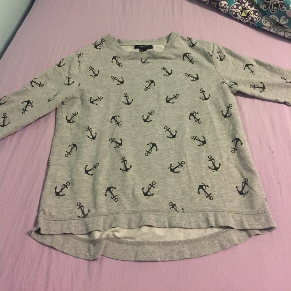 LONG SLEEVE ANCHOR FOREVER21 SHIRT ⚓️☺