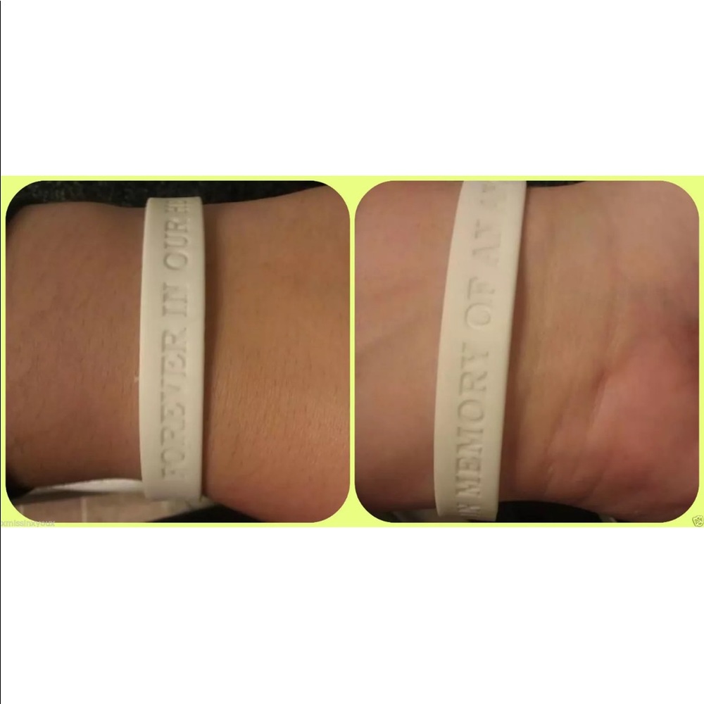 In memory of an angel loss silicone bracelet