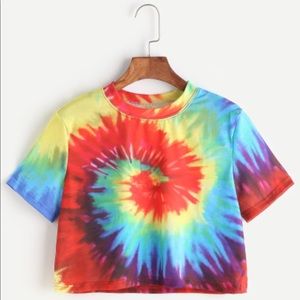 Spiral Tie Dye Crop Top