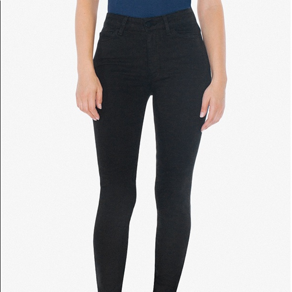 American Apparel Pencil Jean in Black