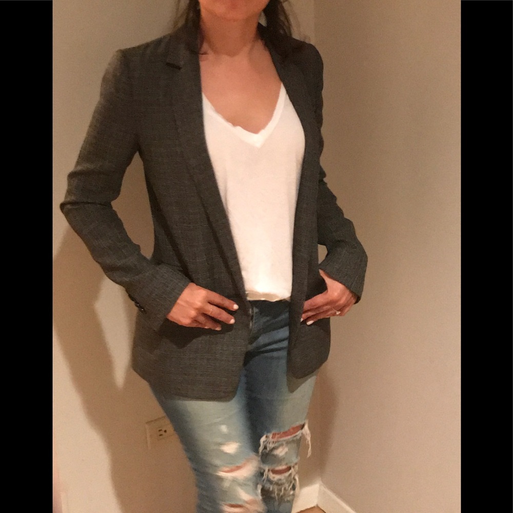 Bcbg MaxAzria Black Tweed Blazer